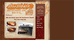 Desktop Screenshot of cozycornerbbq.com